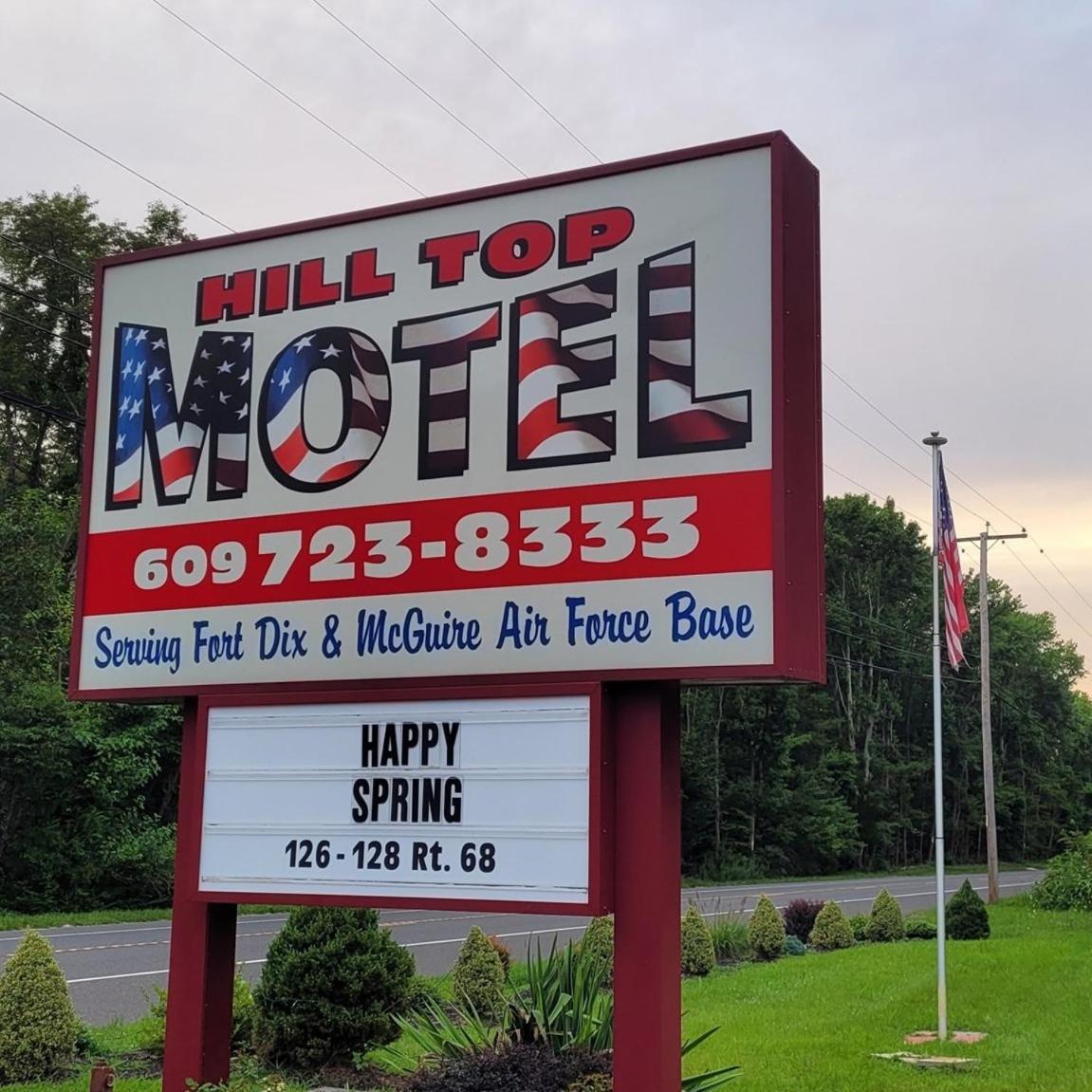 Hill Top Motel Wrightstown Exterior photo
